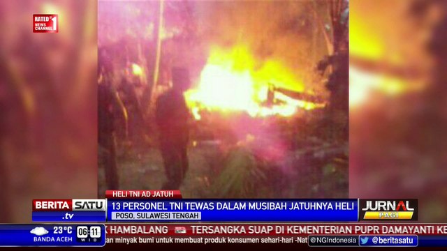 Heli TNI AD Diduga Jatuh Akibat Cuaca Buruk