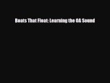 Read ‪Boats That Float: Learning the OA Sound PDF Free