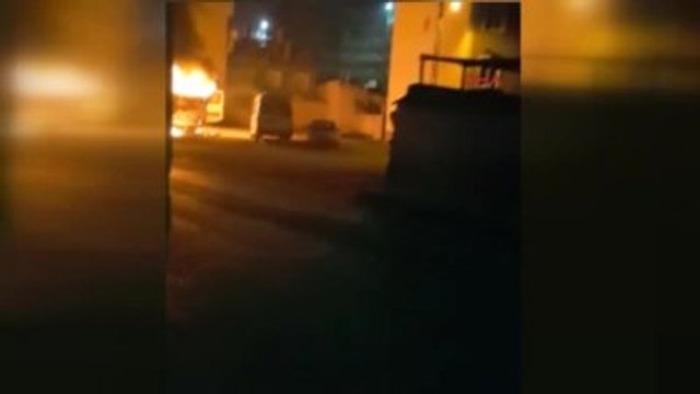 Konya-Park Halindeki Midibüs Alev Alev Yandı