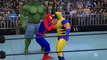 WWE 2K15 SPIDER MAN VS HULK VS WOLVERINE EPIC BATTLE