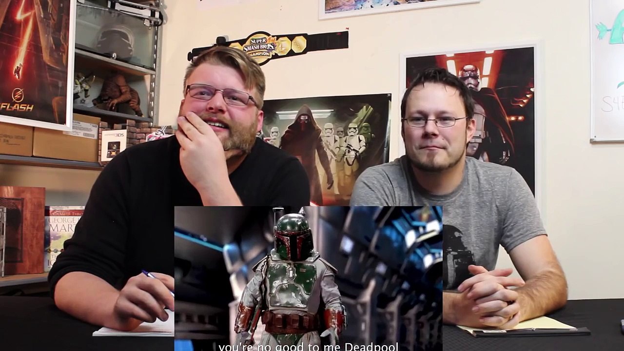 Epic Rap Battles of History Deadpool vs Boba Fett REACTION!!