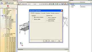 Steel profiles calculation in Advance Design