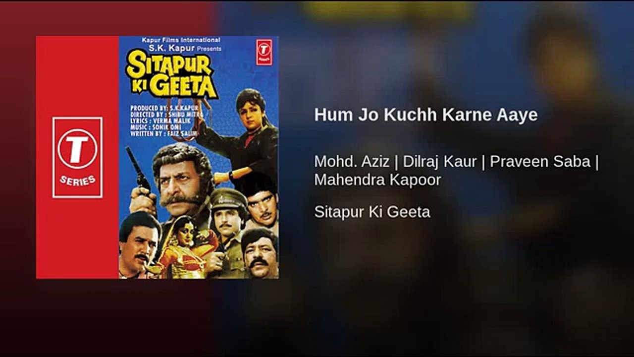 Hum Jo Kuch Karne Aaye Hain Lyrics - Sitapur Ki Geeta (1987)