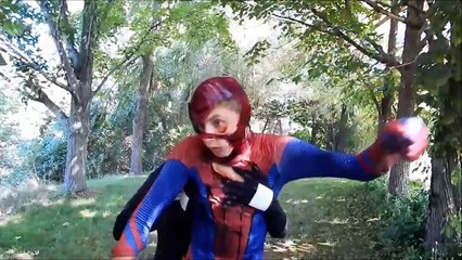 Spiderman vs Captain America vs Zombie! Superhero Battle Movie in Real Life!