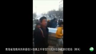 青海海南上千藏人学生示威遭镇压 越南活动人士声援藏区自焚事件