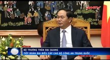 Bộ trưởng Trần Đại Quang tiếp Đoàn đại biểu cấp cao Bộ Công an Trung Quốc