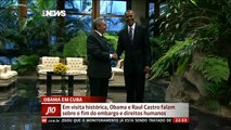 Presidentes dos Estados Unidos e de Cuba fazem encontro histórico em Havana