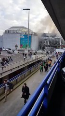 Evacuation à l'aéroport de Zaventem à Bruxelles