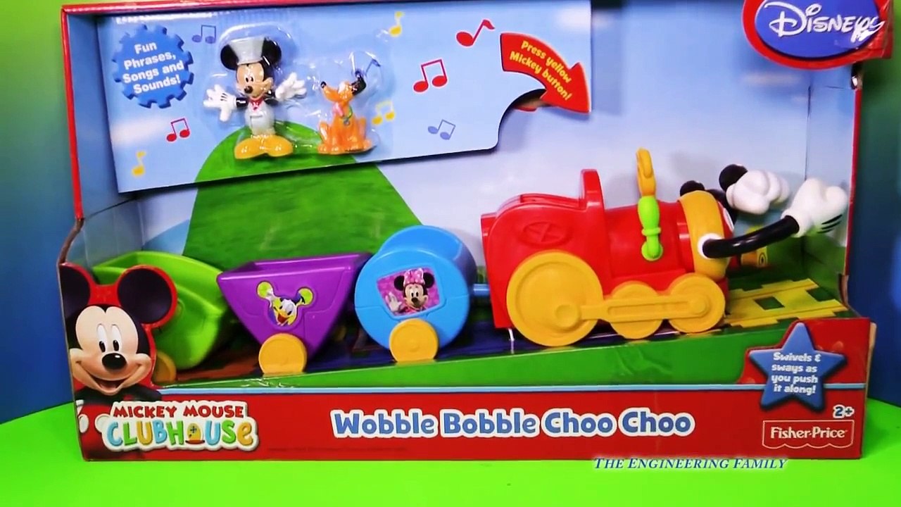 MICKEY MOUSE CLUBHOUSE Disney Junior Mickey Mouse Wobble Bobble Choo Choo Train Toy Video