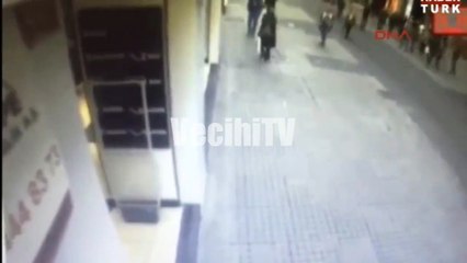 Taksim PATLAMA ANI MOBESE KAMERALARINDA