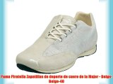 Puma Piratella Zapatillas de deporte de cuero de la Mujer - Beige-Beige-40