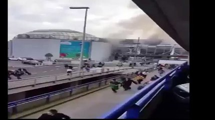 Two Explosions at Brussels Airport 03/22/2016