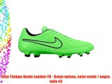 Nike Tiempo Genio Leather FG - Botas unisex color verde / negro talla 43