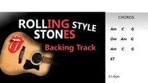 Rolling Stones Style Guitar BackingTrack Am Highest Quality