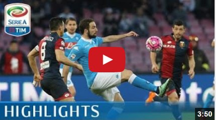 SSC Napoli Vs Genoa 3-1