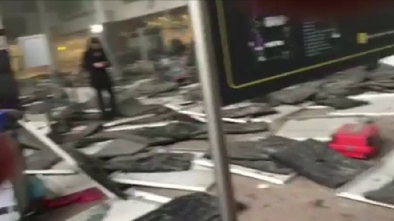 Bruselas: Así quedó la terminal del aeropuerto tras la explosión