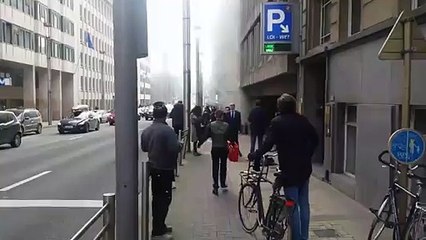 Metro Brussels bomb Blast