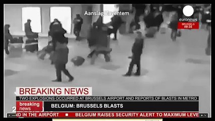 BREAKING: LIVE_ Metro CCTV captures moment of Brussels blast