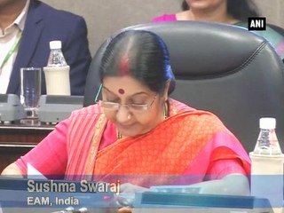 Sushma Swaraj unveils India's BRICS 2016 logo