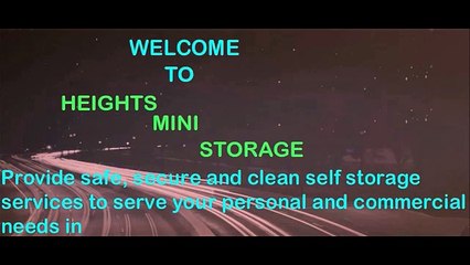 Heights Mini Self-Storage Services in Houston