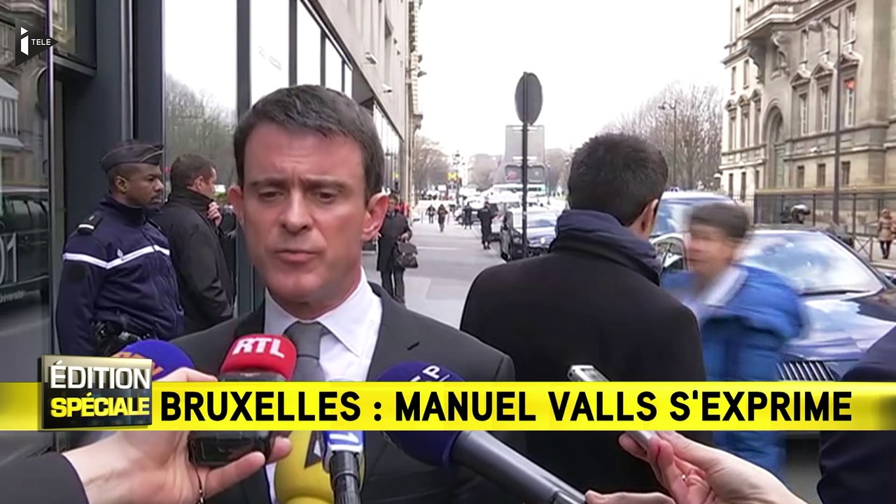 Bruxelles : "Nous sommes en guerre", a répété M...