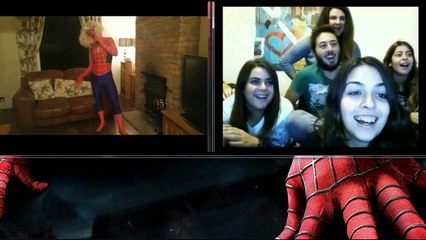 Chatroulette and Omegle Spiderman singing Frozen Let It Go. Real Life Superhero Movie