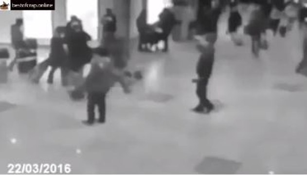 Brussels Airport Attack CCTV EXCLUSIVE Footage FROM INSIDE #BrusselsTerroristAttacks