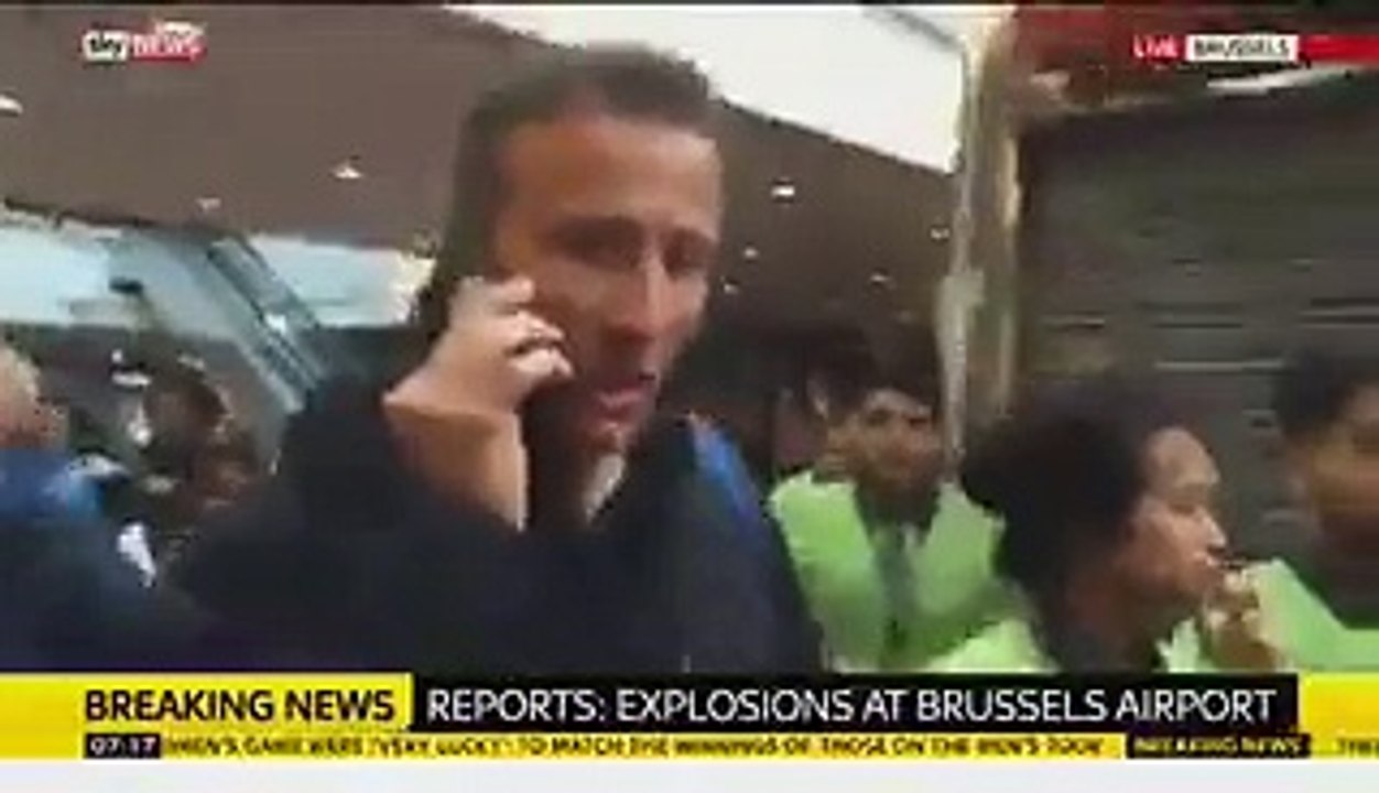 People avoid Brussels airport