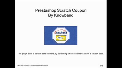 Prestashop Scratch Coupon By Knowband