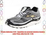 Brooks Addiction 10 M - Zapatillas de material sintético hombre color Plata talla 425 EU /