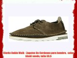 Clarks Dakin Walk - Zapatos De Cordones para hombre  color khaki suede talla 39.5
