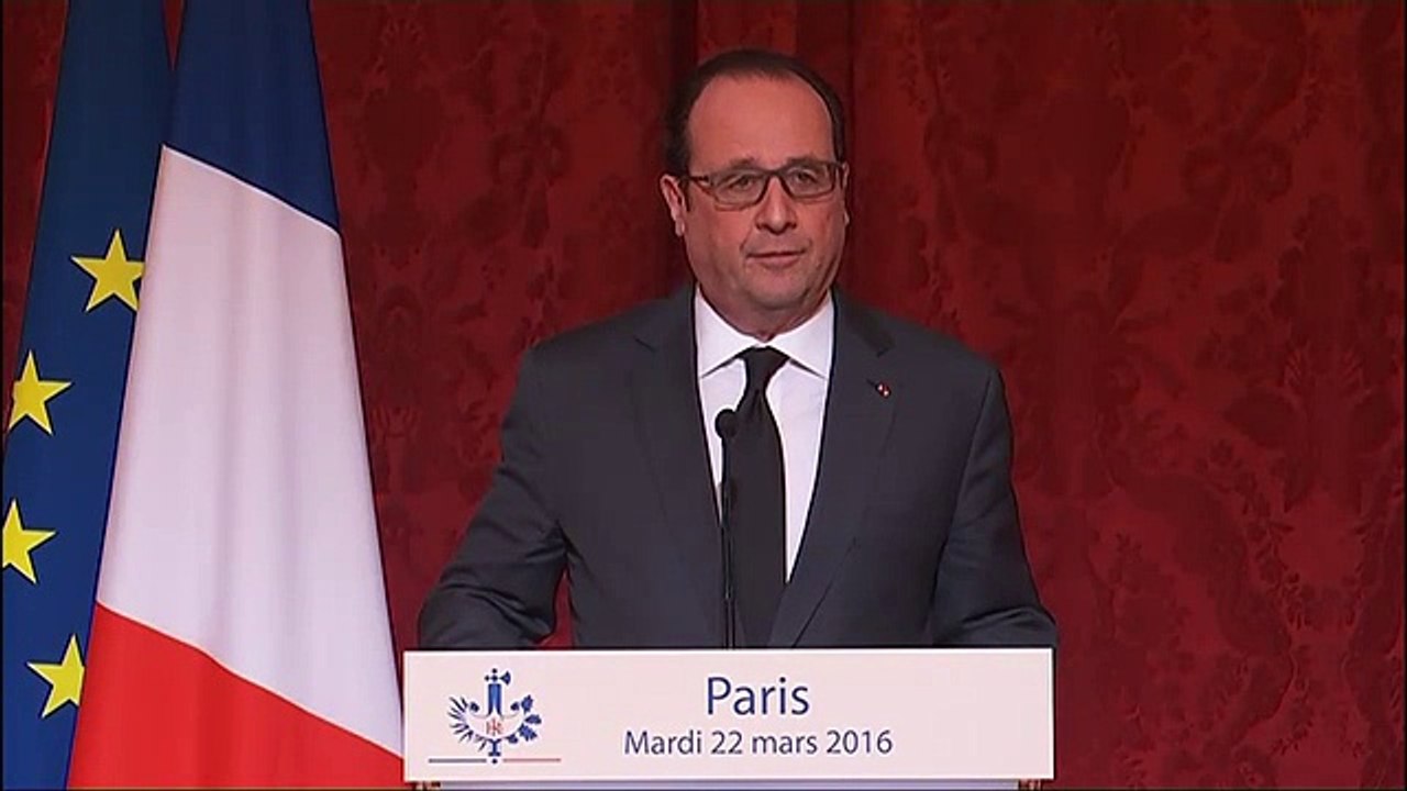 Déclaration de François Hollande à la suite des attentats de Bruxelles