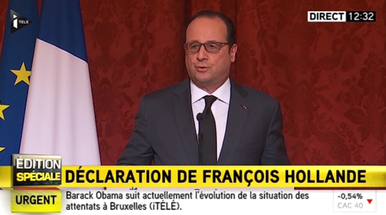 Hollande : «​La France et la Belgique sont liées par l'horreur que nous venons encore une fois de partager»