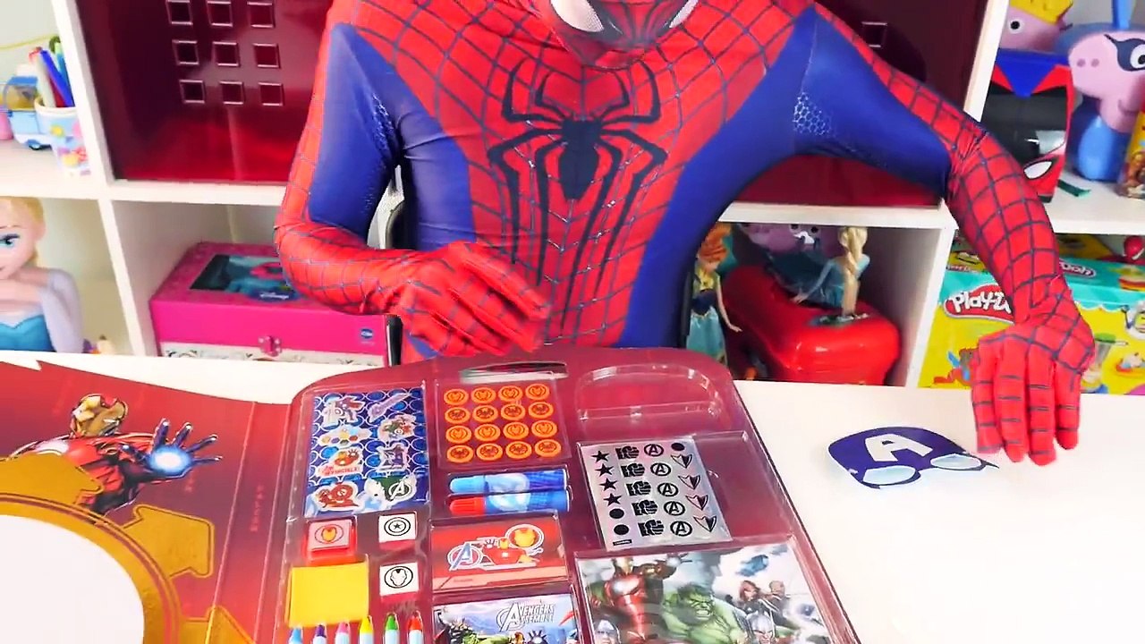 Spiderman Avengers Mega Box activity set - Superhero Fun In real Life