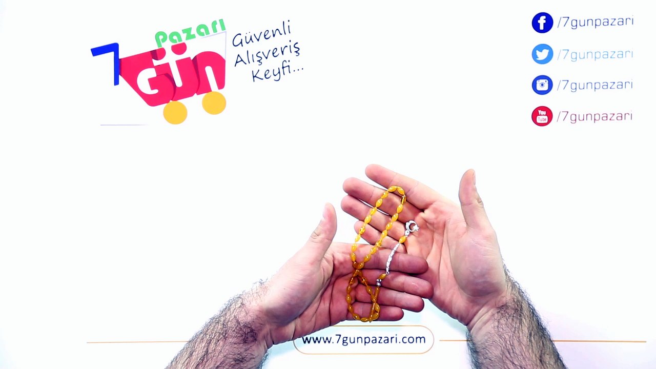 Sıkma Kehribar Tesbih 925 Ayar Gümüş Özel Püsküllü