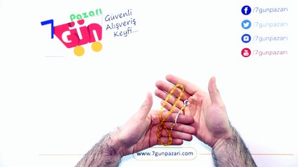 Sıkma Kehribar Tesbih 925 Ayar Gümüş Özel Püsküllü