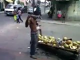 Blindfolded Jamaican jelly manCrazy Jamaican VideosKrazy Jamaican Videos