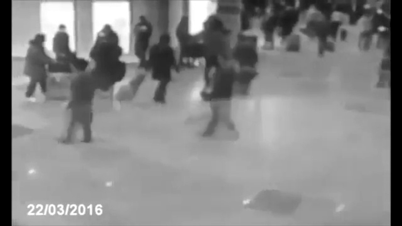 Moment de l'explosion de Bruxelle 22/03/2016