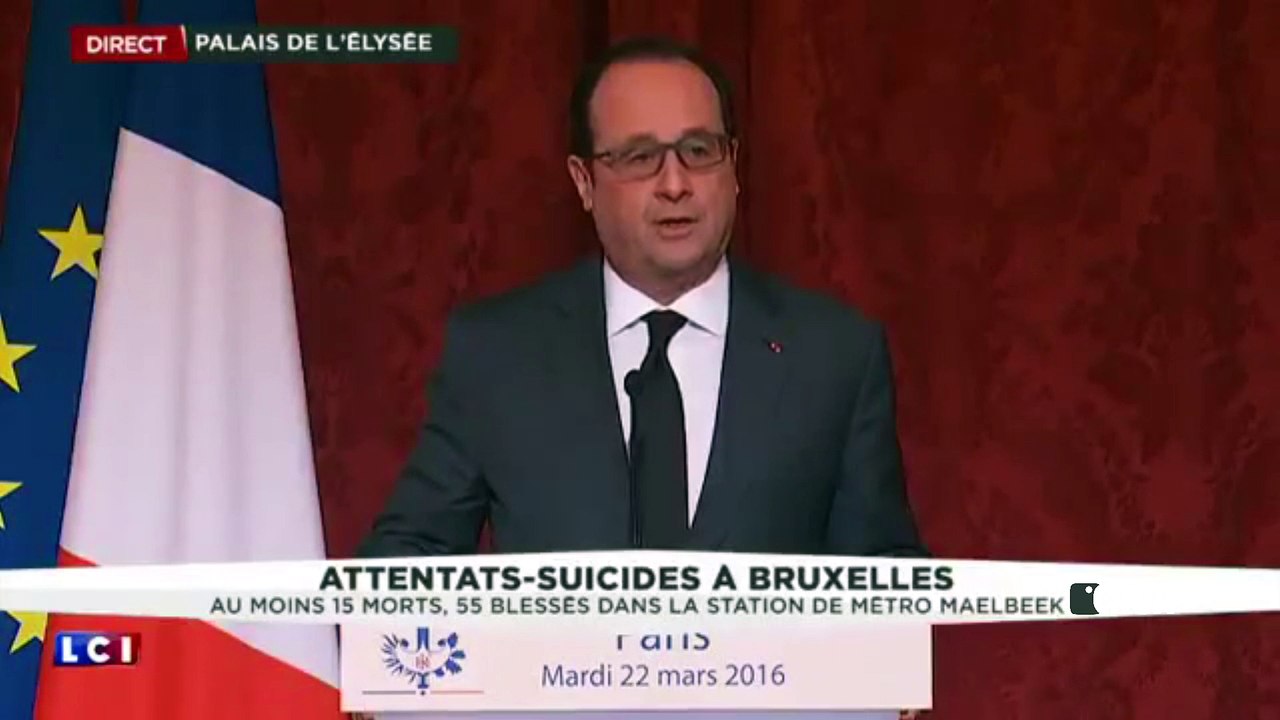 Attentats de Belgique : Pour Hollande c'est toute l'Europe qui était visée