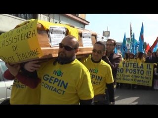 Napoli - Poste, Di Maio in corteo con i lavoratori Gepin (21.03.16)