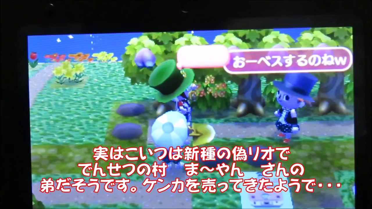 【とび森】　新種の偽リオに村を荒らされた・・・
