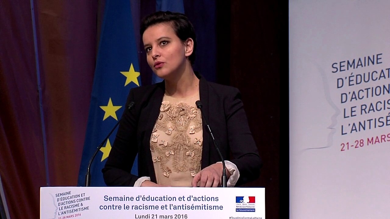 Semaine d’éducation et d’actions contre le racisme et l’antisémitisme – Discours de Najat Vallaud-Belkacem