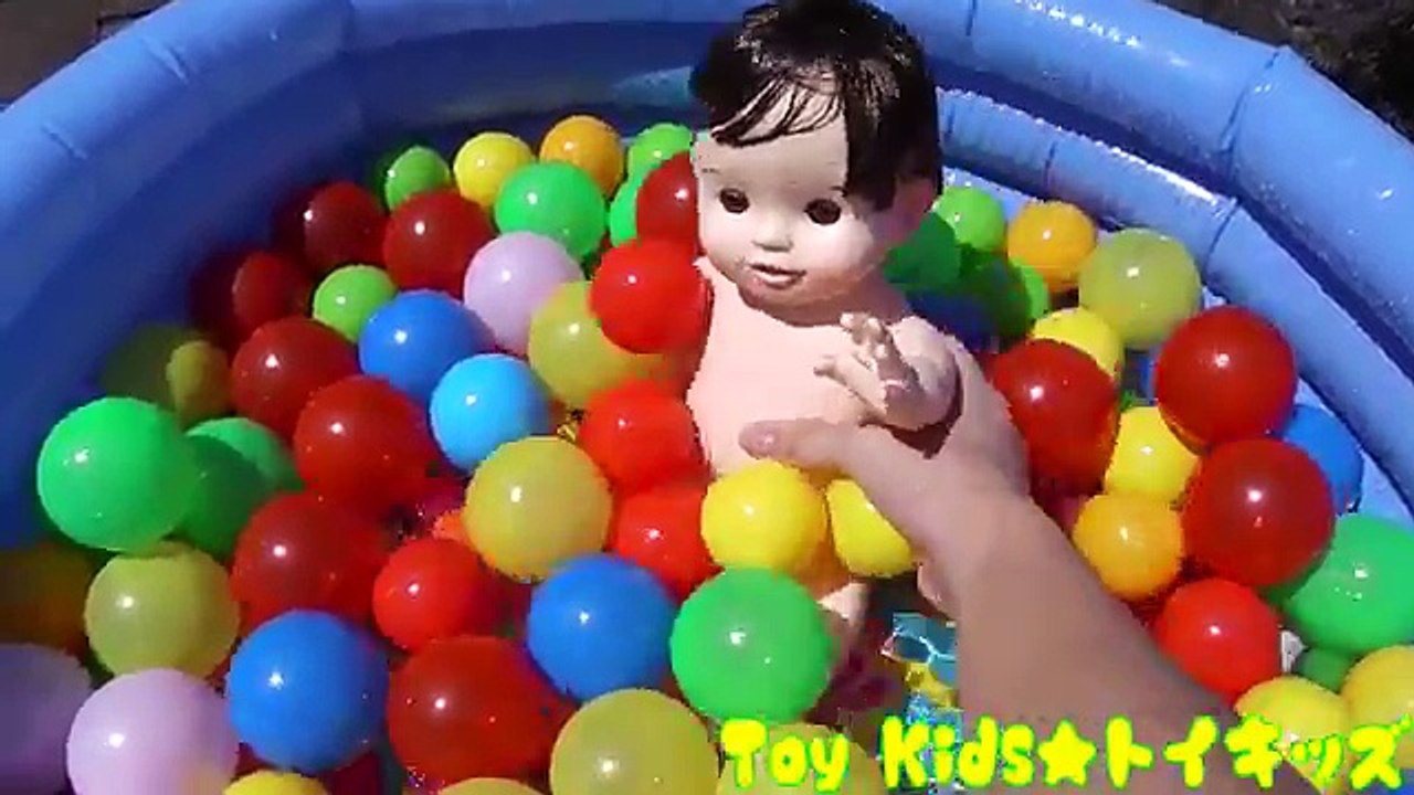 ぽぽちゃん おもちゃアニメ クジラさんとプール❤水遊び Toy Kids トイキッズ animation anpanman Baby Doll Popochan