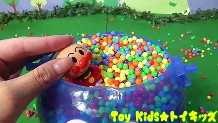 ぽぽちゃん おもちゃアニメ ドラえもんの顔の中にビーズを入れてかくれんぼ！だだんだん Toy Kids トイキッズ animation anpanman Baby Doll Popochan