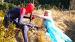 Spiderman & Frozen Elsa vs Joker - Elsa Arrested & Saved by Spiderman! Fun Superhero Movie Real Life