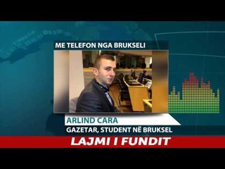 Report TV - Sulmet në Bruksel, flet studenti shqiptar Arlind Cara