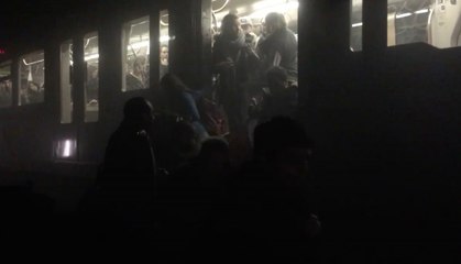 Brussels metro commuters evacuate tunnel following explosion