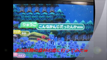 とび森　あの妖精の森村の島に行ってみたw