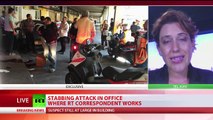 Deadly stabbing attack in Tel Aviv, RT crew barricades in office