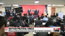Korea's political parties lock-down final list of candidates ahead of registration session
